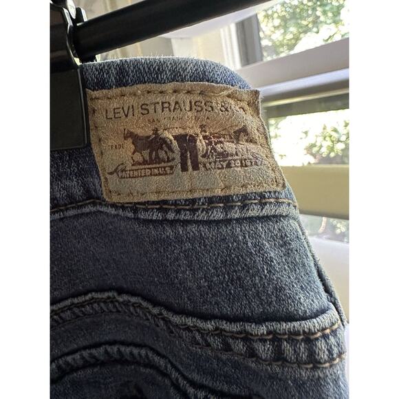 Levis 545 Women's Blue Jeans Sz 12 Boot Cut High Rise Light Wash 36x30” measured - Picture 6 of 12